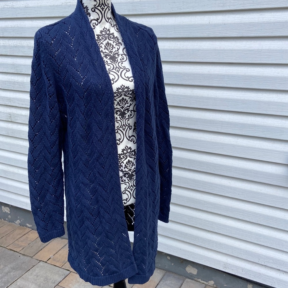 Blue cardigan